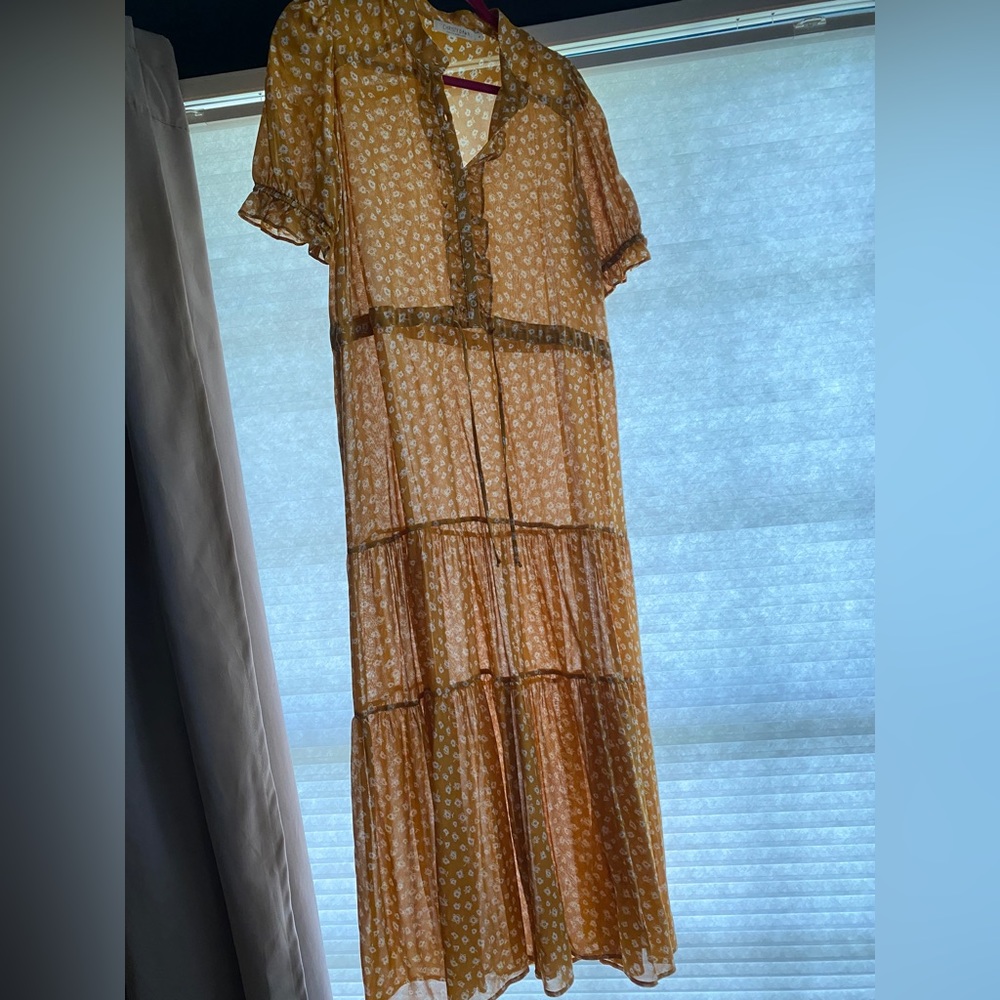 Christy Dawn Mustard Seed Floral Elle Dress M